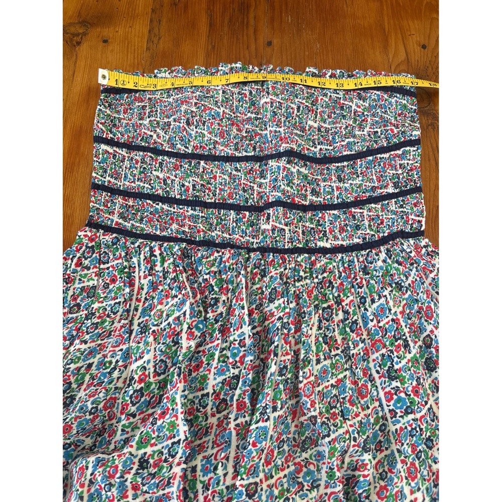Free People Bali Checked Out Printed Romper XL Floral New NWT cotton Smocked - Picture 8 of 11